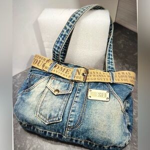 Diesel Denim  Vintage 1990’s Grundge Shoulder Bag